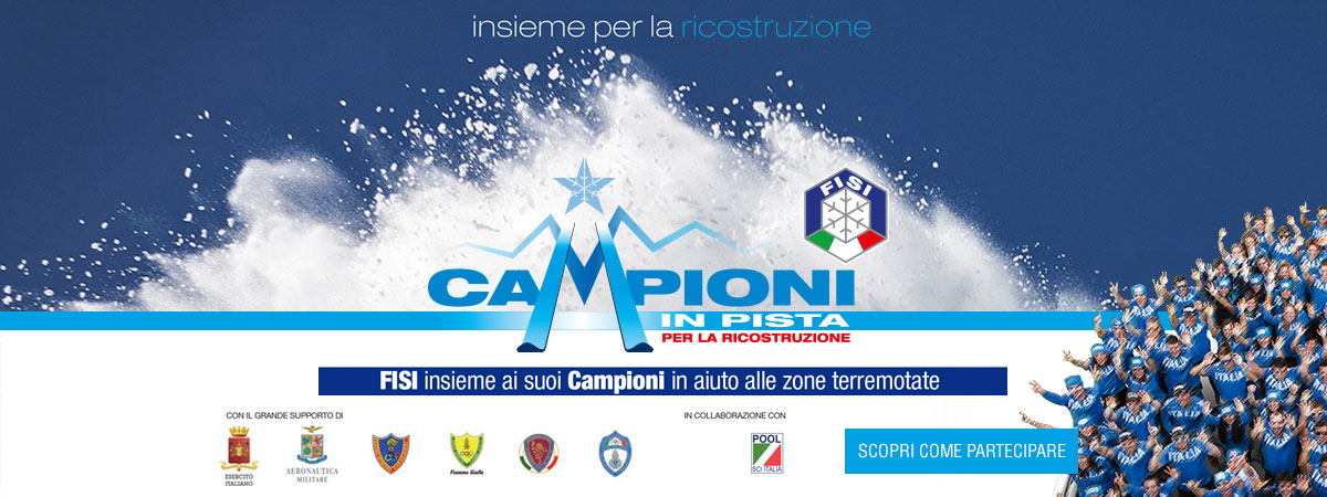 I campioni della Fisi in campo per la ricostruzione