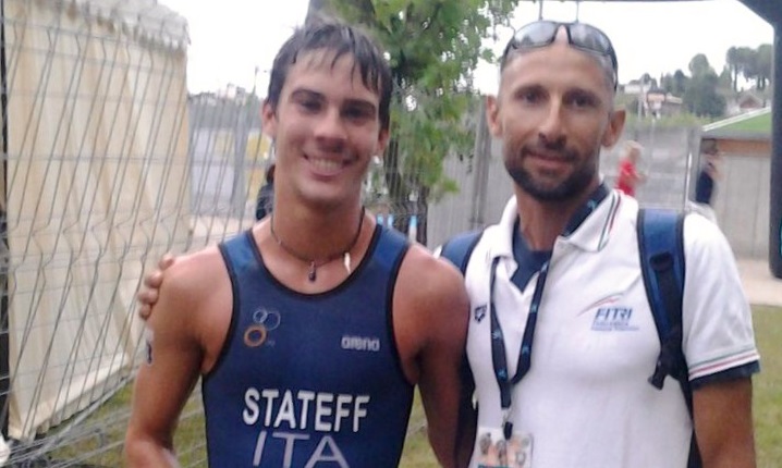 Delian Stateff con il tecnico Alessandro Bottoni