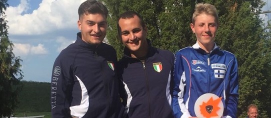 Lo junior Nino Cuomo sul podio di Orimattila