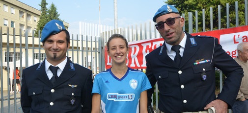 Valeria Roffino con i colleghi della Polizia Penitenziaria di Biella