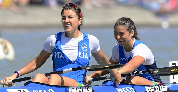 Susanna Cicali e Francesca Genzo, miglior K2 azzurro sui 200 metri