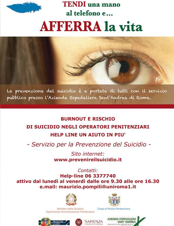HELP LINE: Servizio Prevenzione suicidio negli Operatori Penitenziari