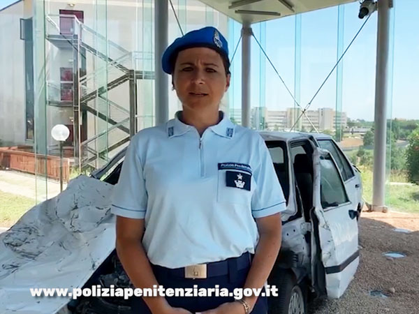 Commissario Capo di Polizia Penitenziaria. Teca che custodisce l'auto in cui viaggiava Giovanni Falcone