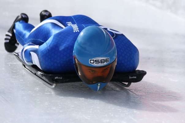 Skeleton, Mulassano alle prime discese