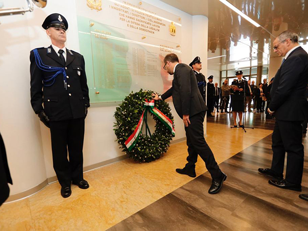 Il Ministro Bonafede commemora i caduti dell'Amministrazione Penitenziaria
